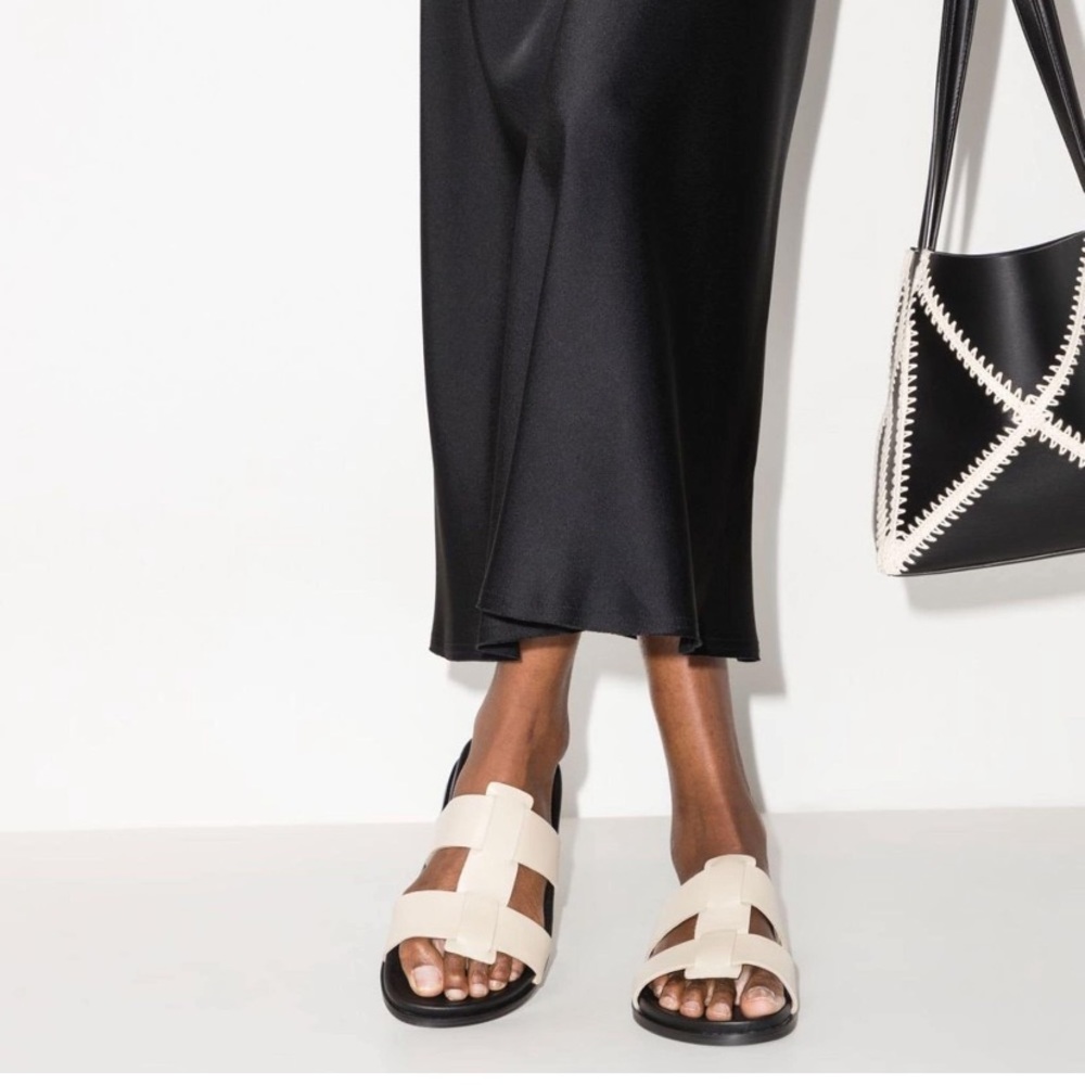 St. Agni Leather flat sandals NWT - Picture 2 of 8